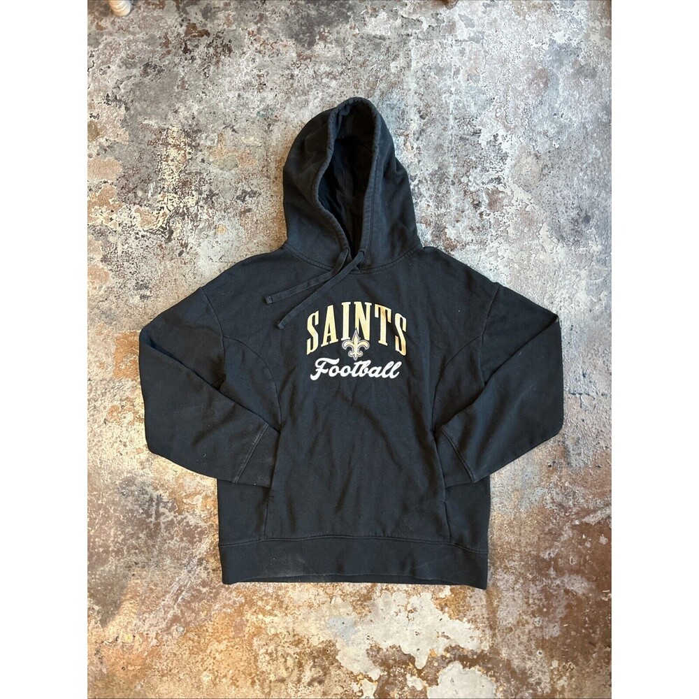 New Orleans Saints Hoodie Mens S Black Football Long Sleeves Hooded Sweatshirt